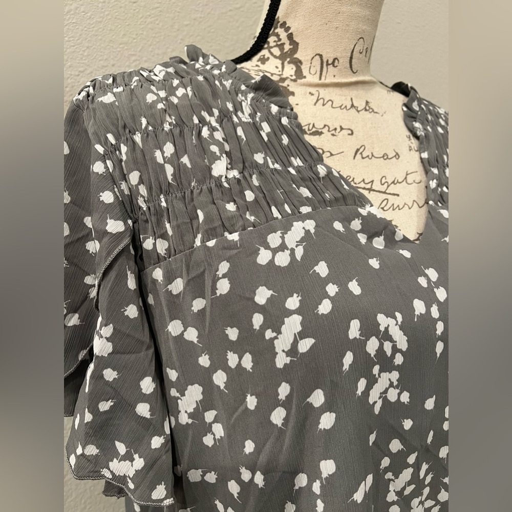 Dokotoo Womens Ladies Summer Tops V Neck Chiffon Med - Picture 5 of 7